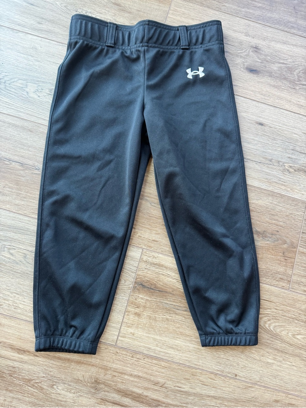 boys Under Armour black baseball pants - youth M
